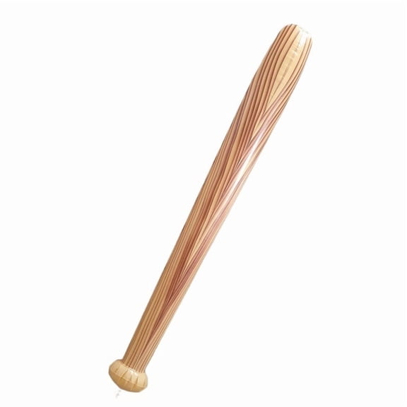 75CM Inflatable Wood Grain Baseball Bat Toy - Set of 3 Durable Inflatable Bats for Kids Outdoor Fun
