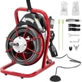 thumbnail image 1 of 75FT 1/2 Inch Electric Sewer Snake, Auto Feeding Drain Auger Cleaner with 4 Cutter Heads & Foot Switch – 2" to 4" Pipe Drain Cleaner Machine for Home & Professional Use, 1 of 8
