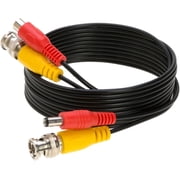 Cables Direct Online 75FT Premade BNC Video Power Cable – Black Plug & Play Extension Cord for CCTV Cameras, DVRs, Security Systems, Surveillance Equipment