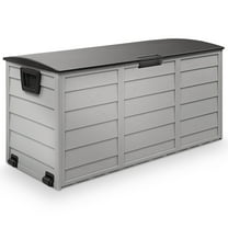75GAL Deck Box, Outdoor Storage Box w/ Weight Capacity-270 lbs, Waterproof Storage Container with Lid for Outside Furniture Cushions, Garden Tools & Kids' Toys, Organization and Storage