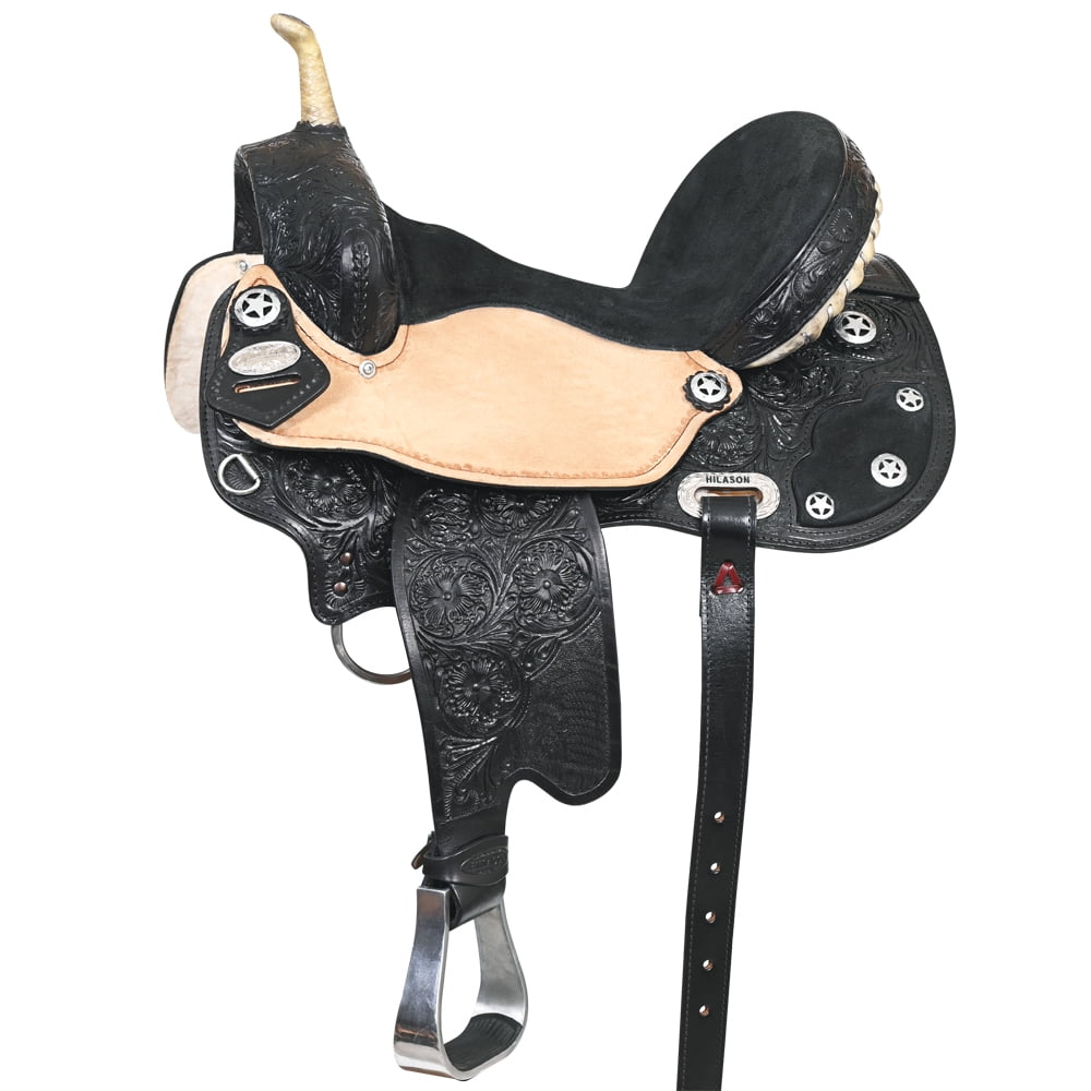 75HS HILASON Flex Tree Western Horse Saddle American Leather Trail