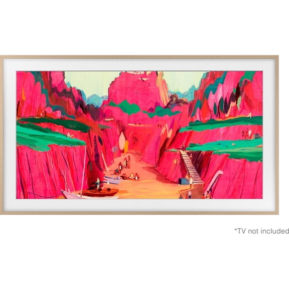 Samsung 75" The Frame Customizable Bezel, Modern Teak - VG-SCFF75TKBZA (2025)