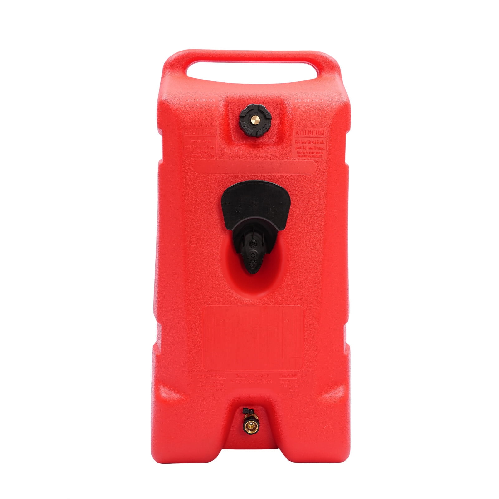 75L (19.8Gal) Marine Fuel Tank - Portable Red HDPE Gasoline Storage with 9.8ft Fuel Gun for Boats & Small Engines