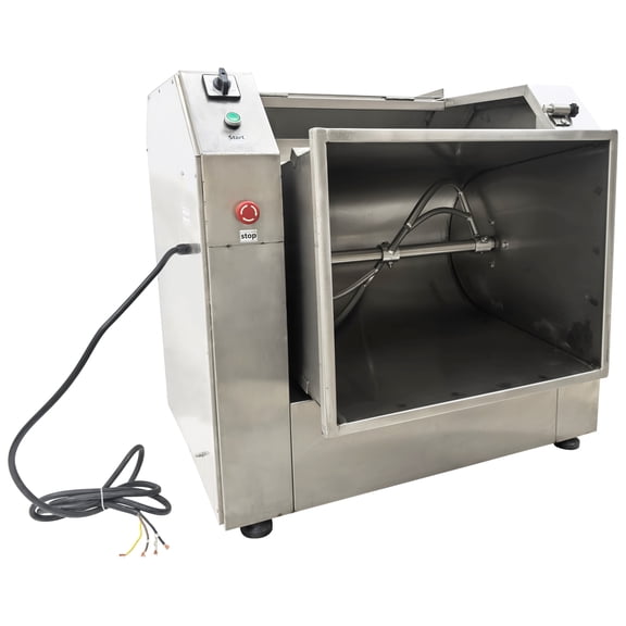 75L Commercial Dough Mixer Blender Kneading Machine 220V 3 Phase with 90 Tilt Barrel