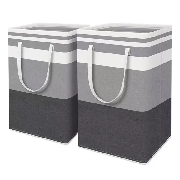 75L Laundry Basket with Handles, Durable Oxford Fabric Clothes Hamper for Dorm Home and Hotel Organization
