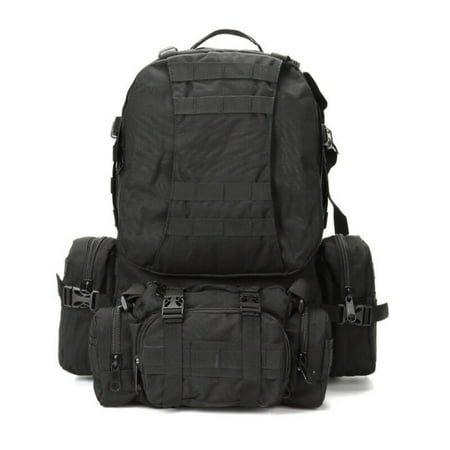 75L Tactical Backpack - Large Military Rucksack for Camping & Hiking (Black)?