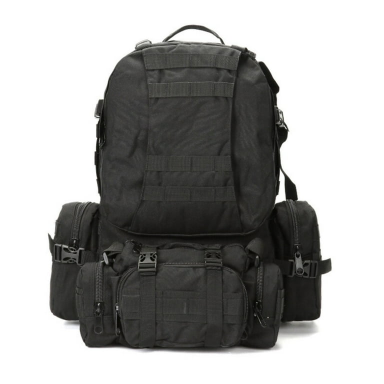 75l Tactical Backpack - Large Military Rucksack for Camping & Hiking (Black) 75l Tactical Backpack - Large Military Rucksack for Camping & Hiking (Black)