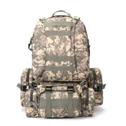 75L Tactical Backpack - Military-Style Rucksack for Outdoor Adventures ACU Camo