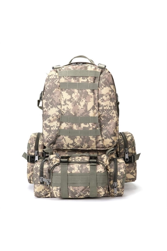 75L Tactical Backpack - Military-Style Rucksack for Outdoor Adventures(ACU Camo)