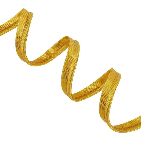 75M Polyester Ribbon for Garment Accessories golden 3/8 inch(11mm) about 82.02 Yards(75m)/set