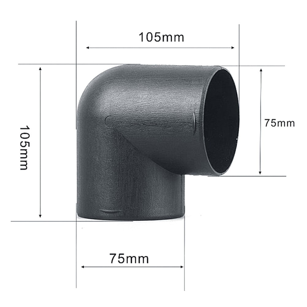 Air Parking Heater Vent Ducting Connectors – 60/75mm Elbow, T, Y, L Pipe & Valve