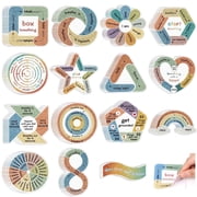 Neasyth 75 Pcs Anxiety Sensory Stickers Calm Strips, Adhesive Textured Fidget School Office Supplies