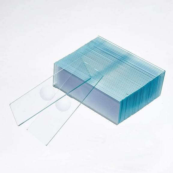 75Pcs Microscope Slides with Single Depression Concave 76x25mm Glass Single Concave Slide Pre-Cleaned Rectangle Cover Slips for Lab Supplies Glass