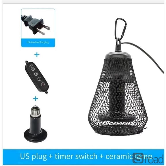 75W Ceramic Heat Emitter For Reptiles, No Light Infrared Heating Lamp Bulb For Turtle Tortoise Lizard Snake Terrarium, 110V E27 Base Pet Warmer For 100% Nighttime Use​,75mm ceramic lamp