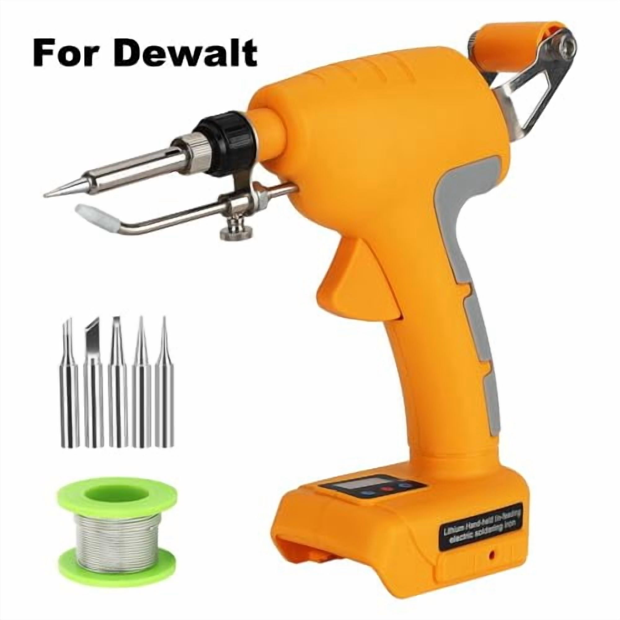 75W Cordless Soldering Iron Kit for De.walt 20V Battery Fast Welding Tool LCD Digital Display Electric Solder Gun (No Battery)