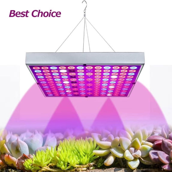 75W LED Grow Light for Indoor Plants Growing Lamp 225 LEDs UV IR Red Blue Full Spectrum Plant Lights Bulb Panel for Hydroponics Greenhouse Seedling Veg and Flower