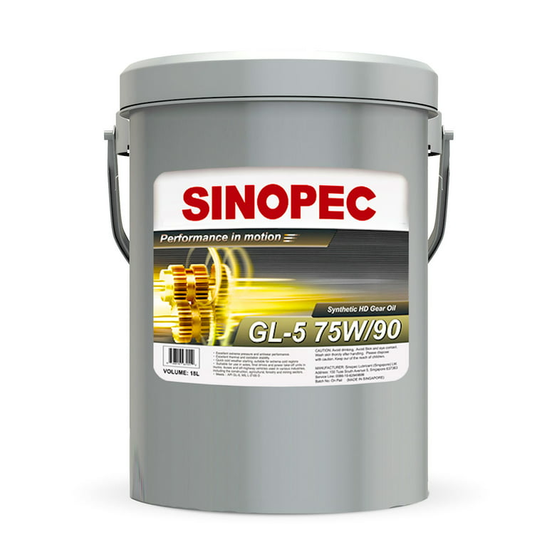 75W90 Synthetic EP Gear Lube - 5 Gallon Pail (18L - 4.75 GAL)