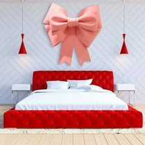 75cm DIY Giant Red Decorative Bow - Extra Large Bow for Valentine's Day,Wedding, Car & Commercial Event Decor