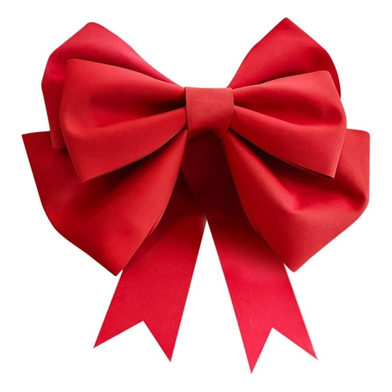 75cm Giant Red DIY Decorative Bow - Extra Large Festive Bow for Christmas, Valentine’s Day & Car Decor