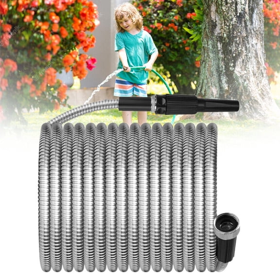 75ft Expandable Hose, Flexible Water Hose with 6 Functions Spray Nozzle, Lightweight No-Kink Water Pipe