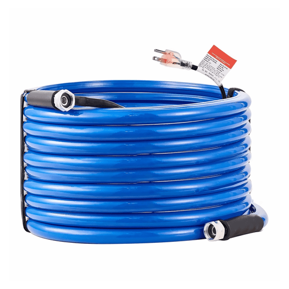 75ft Heated RV Water Hose -45F, Antifreeze Hose with 3/4" GHT, Self-Regulating, BPA Free