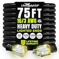 75ft Outdoor/Indoor Extension Cord 16/3 Gauge Heavy Duty 3 Prong SJTW ...