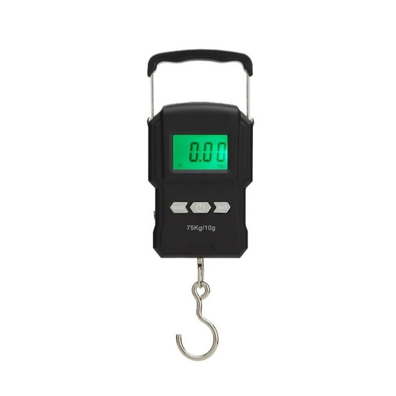75kg/10g Tape Measure Digital Scale Portable Digital BackLight Fishing Hanging Hook Scale With 1M Ruler ,Precise Weighing