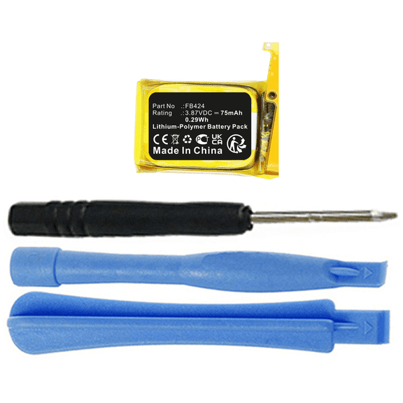 75mAh 391220 Battery Replacement for Fitbit Inspire 3 Fitness Watch FB424