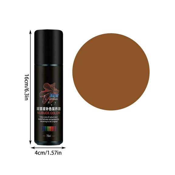 75ml Suede Cleaner Suede Color Restoring Spray, Leather Waterproof Spray Reviver for Shoes, Boots, Renews Suede and Nubuck, Rapidly Clean, Rejuvenate with Ease