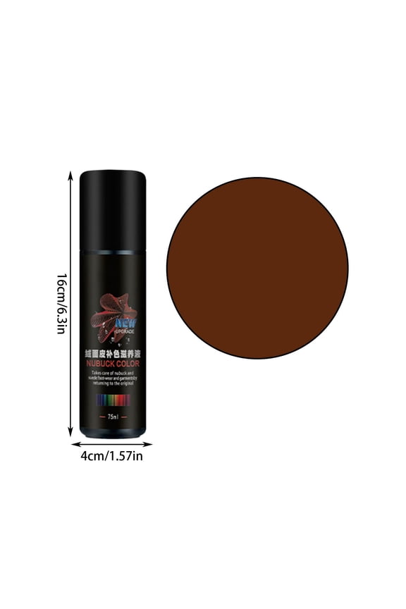 75ml Suede Cleaner Suede Color Restoring Spray, Leather Waterproof Spray Reviver for Shoes, Boots, Renews Suede and Nubuck, Rapidly Clean, Rejuvenate with Ease