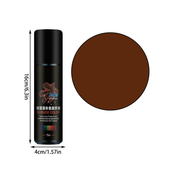75ml Suede Cleaner Suede Color Restoring Spray, Leather Waterproof Spray Reviver for Shoes, Boots, Renews Suede and Nubuck, Rapidly Clean, Rejuvenate with Ease