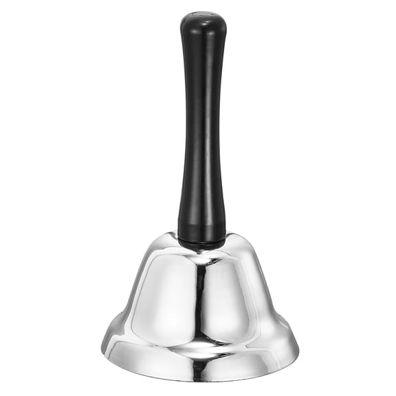75mm(2.95") Dia. Hand Bell Steel Electroplating Silver Tone 1 Pack