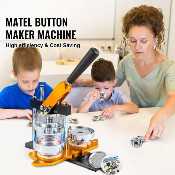 75mm 3 Inch Badge Maker Stamping Kit DIY Gift for Kids with 100 Accessories Circular Cutter Magic Book