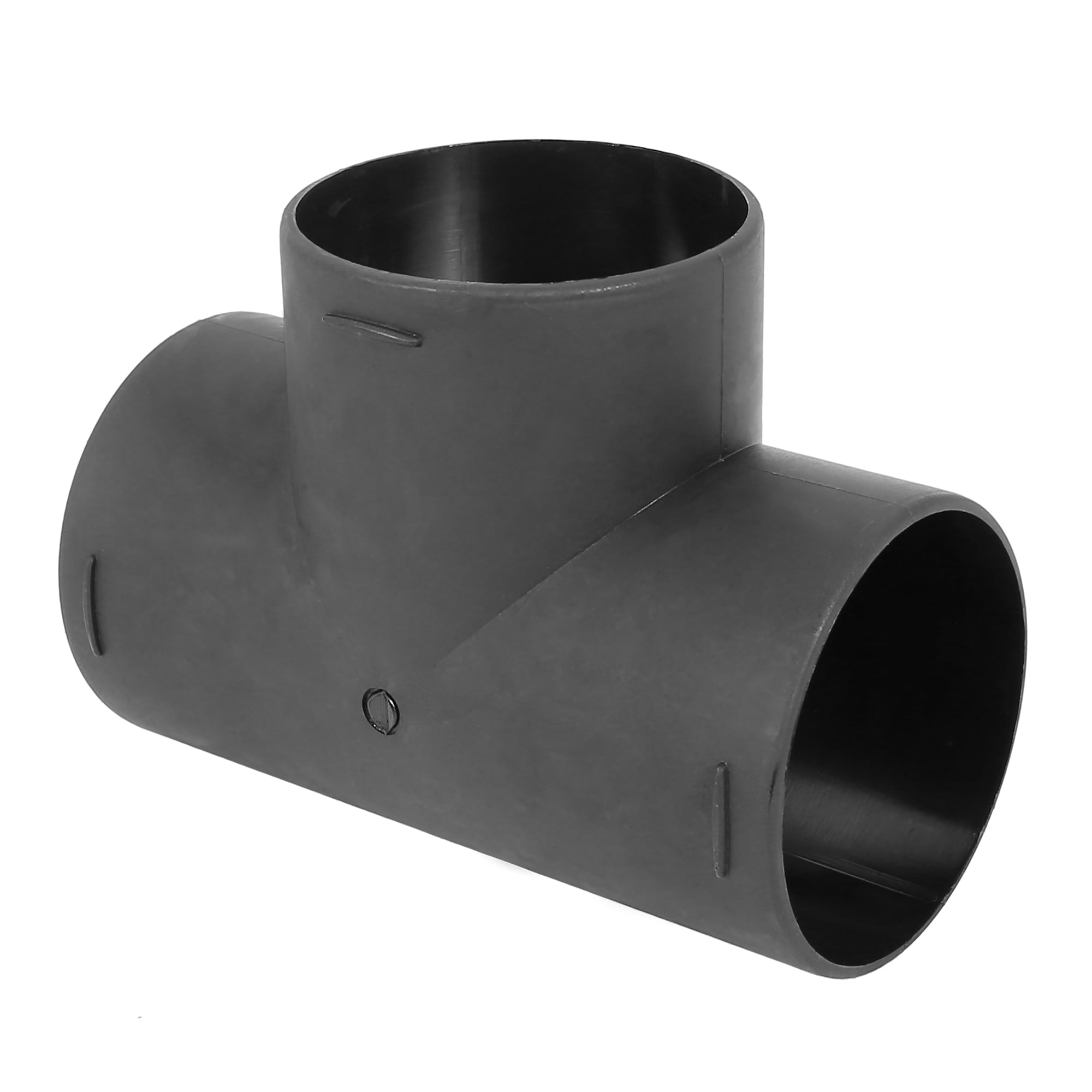Connecteur Y 3 Voies Pour Conduit D'air Chaud - 75mm - Plastique Noir - Compatible Voiture - Neuf