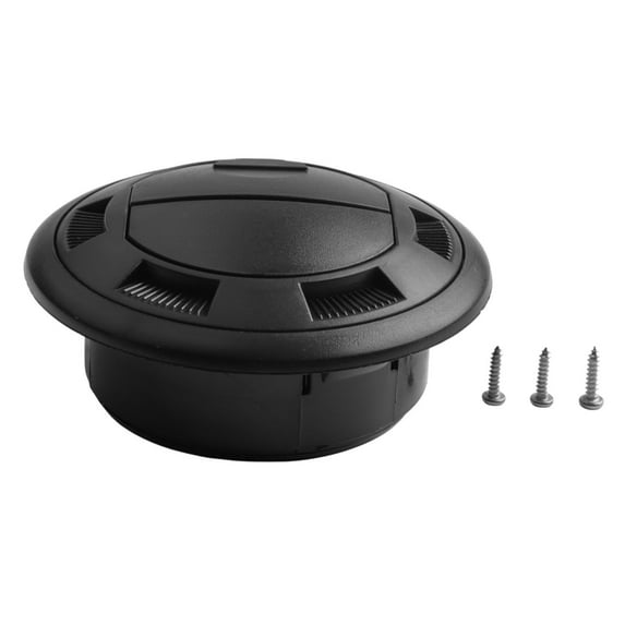 75mm Diesel Heater Duct Hose Pipe Air Vent Outlet with Black Exterior Wall Design and 360 Degree Wind Director