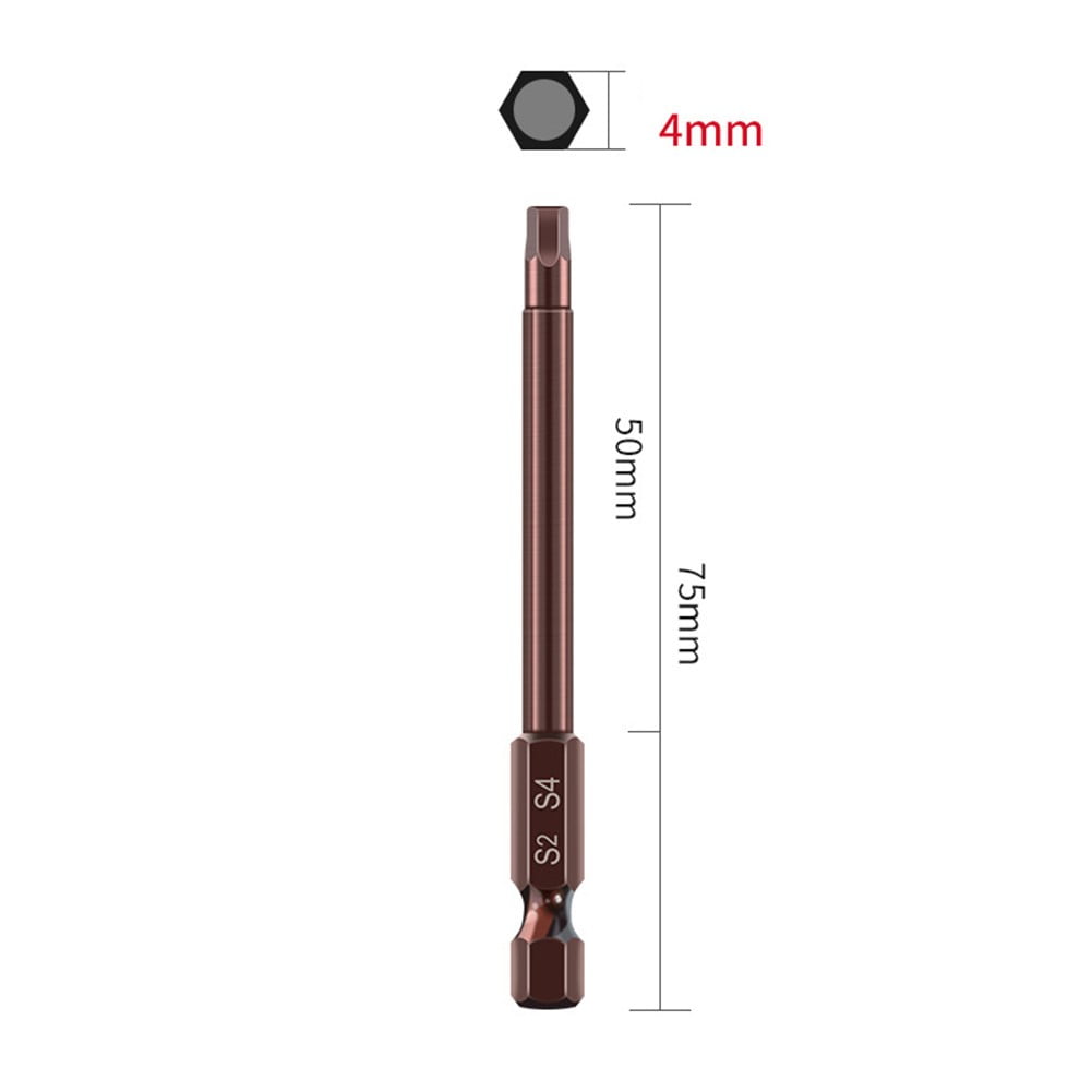 75mm H1.5H6 Alloy Steel Hex Head Screwdriver Bits Screw