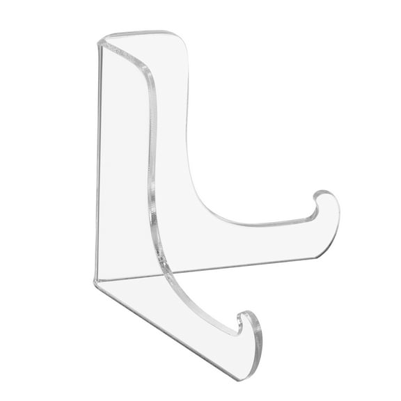 75mm Height Book Stand, Acrylic Triangle Desktop Book Display Holder, Clear