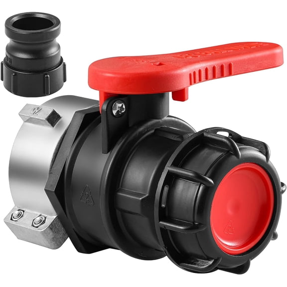 75mm IBC Tote Tank Adapter Ball Valve, 2.95" Coarse Thread Tote IBC Ball Valve Connector Replacement