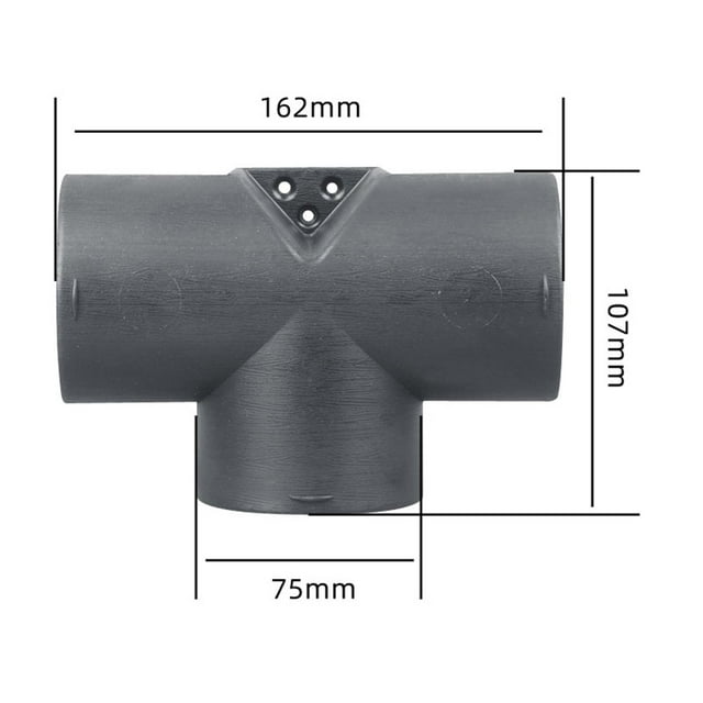 75mm Pipe Ducting T Piece Warm Air Outlet Vent Hose For asto Diesel