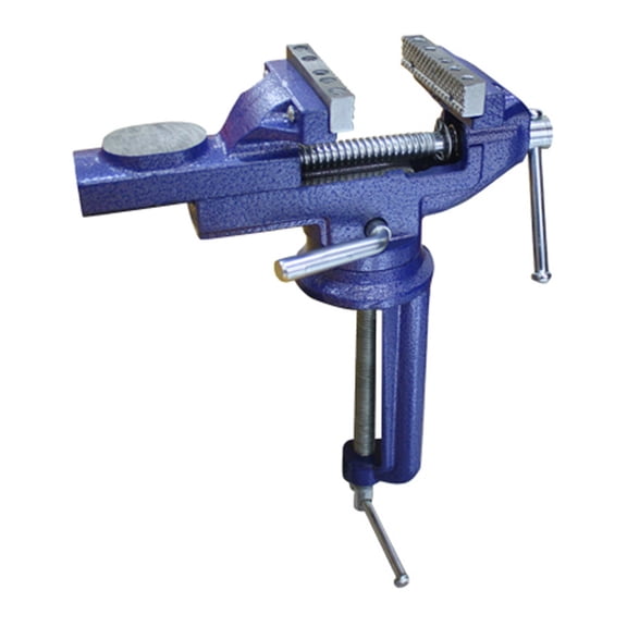 75mm Width 360 Degree Swivel Multifunctional Heavy Duty Clamp With Clamping Post Holes For Cast Iron Table Upgraded Bench Vise ,Multifunctional Tool