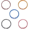thumbnail image 1 of 75pcs 17.5inch 5 Colors Wire Necklace Stainless Steel Wire Necklace Choker Necklace with Metal Screw Clasp Wire Necklace Chains Wire Necklace Cord DIY Jewelry Making 14.5mm Diamater, 1 of 8
