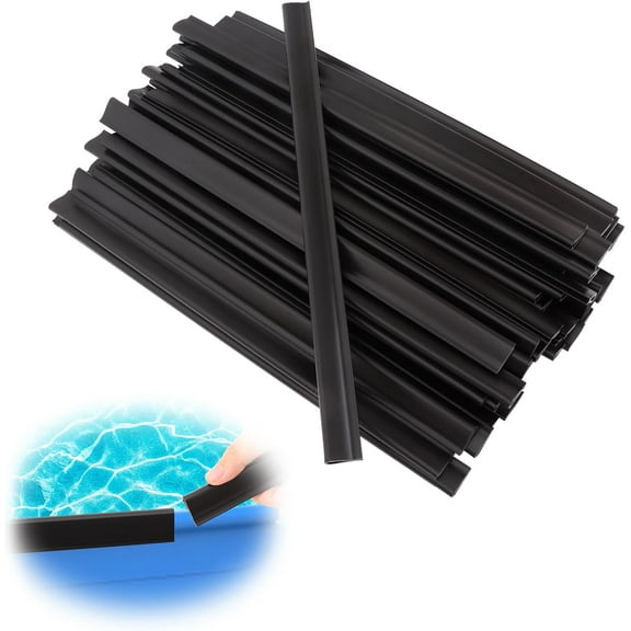 75pcs Pool Coping Strips, Above Ground Pool Liner Clips Set for Overlap Liner, Swimming Pool Liner Locking Strips Replacement Suitable for 27ft, 28ft and 30ft Round, 16 X 32ft and 18 X 33ft Oval Pool