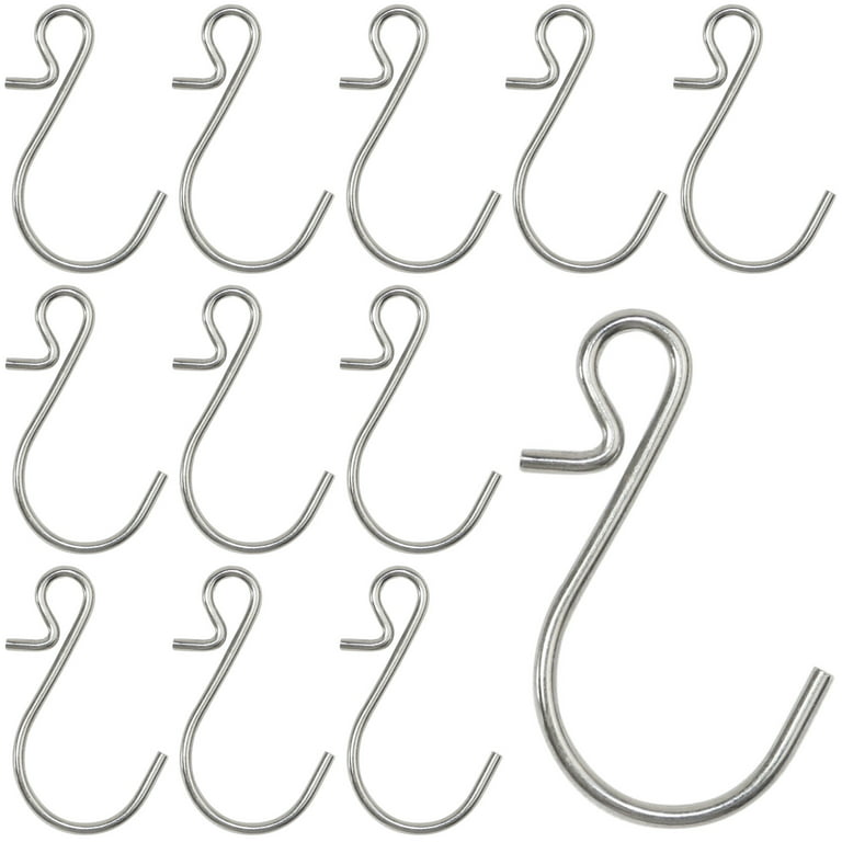 75pcs Small S Hooks Connectors Metal S Shaped Wire Hook Hangers