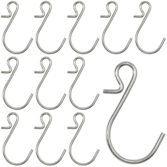 Millennial Essentials Mini S Hooks, Metal Hardware Hook, 75 Count
