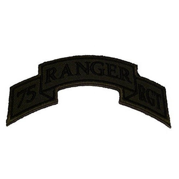 75th ARMY RANGER REGIMENT SCROLL ROCKER PATCH - OLIVE DRAB OD GREEN - Veteran Owned Business.