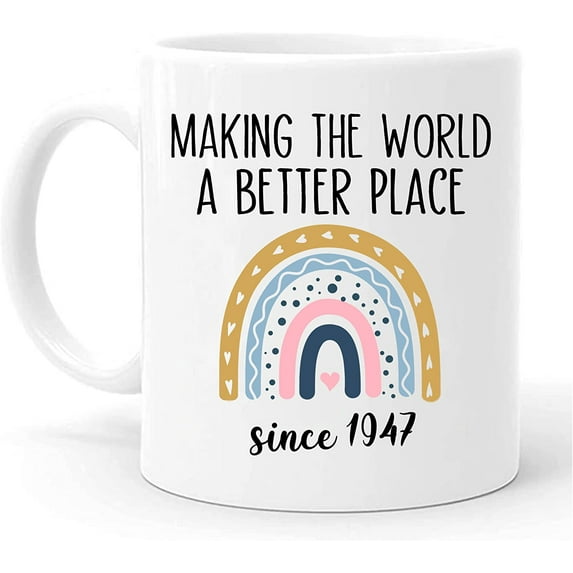 75th Birthday Gifts For Mom, 1947 Birthday Gifts For Women Men, Gifts For 75th Birthday, 75th Birthday Gift Ideas, 75th Birthday Gifts For Women Men, Gifts For 75 Year Old Woman, 75th Birthday Mug
