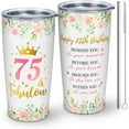 thumbnail image 1 of 75th Birthday Gifts for Women, 75 Year Old Birthday Gifts for Women, 1949 Birthday Gifts Women, Birthday Gifts for Women Turning 75,Gifts for 75th Birthday Tumbler 20oz 1pc, 1 of 6