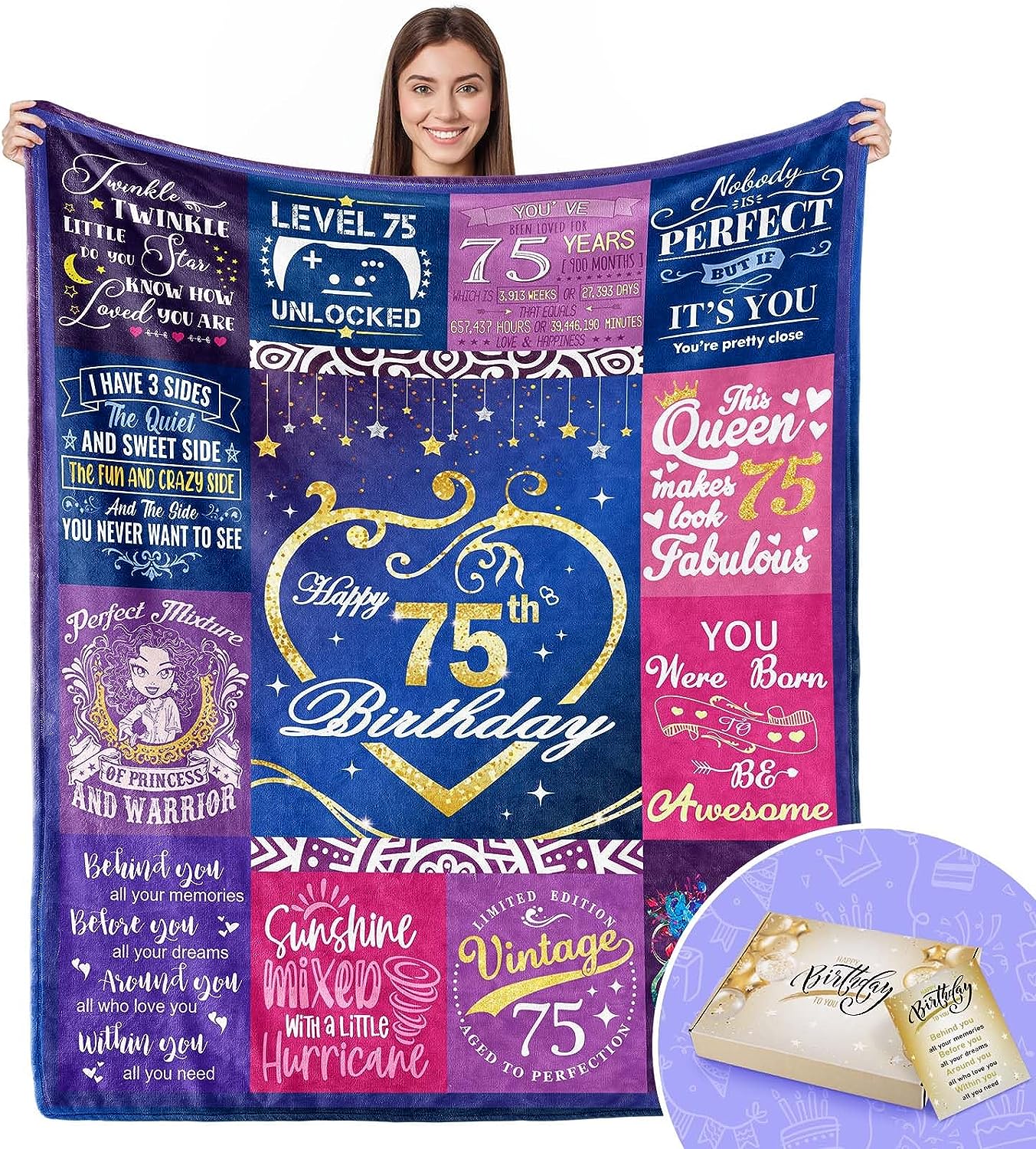 75th Birthday Gifts For Women 75th Birthday Decorations For Women Gifts 75th Birthday Gifts For Women 75th Birthday Decorations For Women Gifts