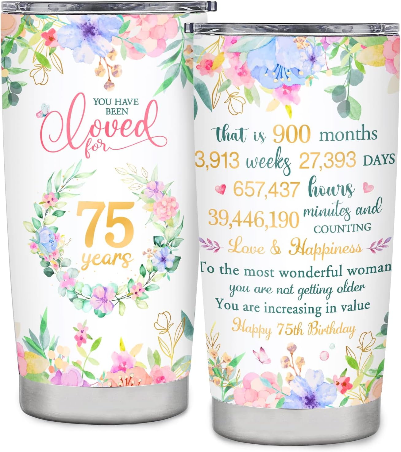 70th Birthday Gifts for Women, 70th Birthday Tumbler Gift Ideas, Happy 70 Year Old Birthday Gift for Mom Grandma Sister, 1953 Birthday Gifts, 70th