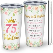75th Birthday Gifts for Women - Gifts for 75 Years Old - 1950 Birthday Gifts, 20 oz Insulation Stainless Steel Tumbler